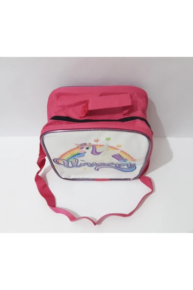 renkli çiçekler Beslenme Çanta Kız Çocuk Okul Beslenme Çantası Termoslu Çanta Gıda Çantası - 3