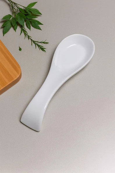 Tezgah Üstü Seramik Kirli Kaşıklık Beyaz Kaşık Altlığı ürün görseli