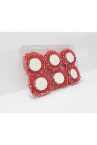 renkli çiçekler 12 Adet Kına Mum Kına Geceleri İçin Kına Mumu ürün görseli 1