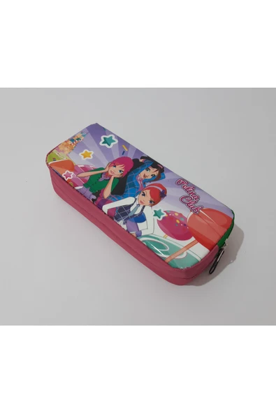 renkli çiçekler Kalemlik Dikdörtgen Kalem Kutusu - Resim 2