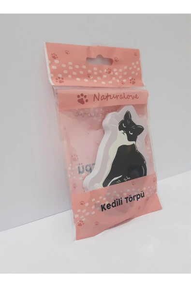 renkli çiçekler Kedi Figürlü Törpü - Resim 2