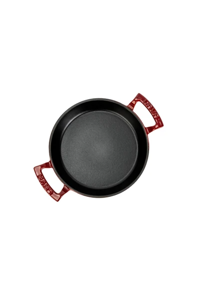 Lava Döküm Yuvarlak Sahan Döküm Demir Yekpare Çift Kulplu Çap16cm. - Resim 3