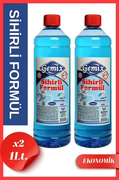Gemix Sihirli Formül Mavi Su Fayans Derz Duşakabin Temizleyici 1000 ml 2 Adet ürün görseli