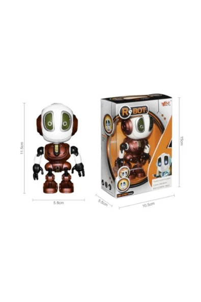 renkli çiçekler Elektronik Oyuncak Led Gözler Ve Dokunmatik Kontrol Robot Oyuncak - Resim 6