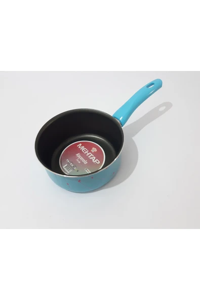 renkli çiçekler 14 CM Derin Teflon Tava Süt Çorba Yemek Isıtma Pişirme Tavası - 2