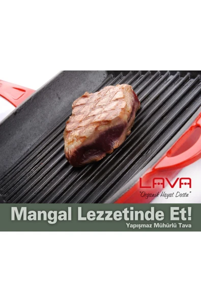 Lava Demir Döküm Tava Metal Kulplu 30 Cm.ızgara Mangal Tadında-fabrika Garantili - Resim 3