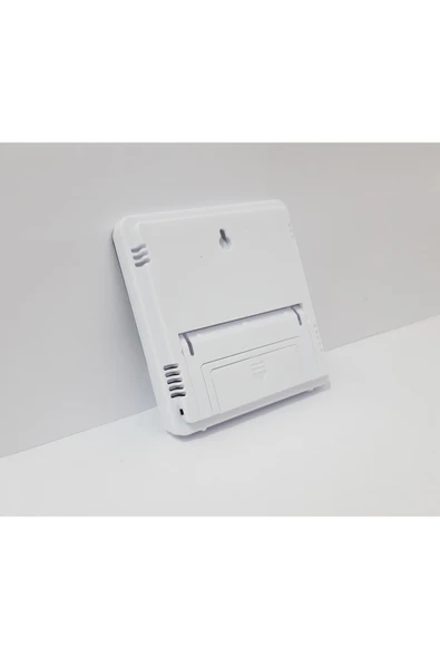 renkli çiçekler Dijital Saat Termometre Sıcaklık Nem Göstergeli Dijital Masa Saati - Resim 5