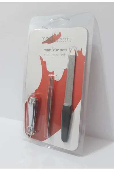 renkli çiçekler Manikür Seti 3 Parça Set - Resim 2