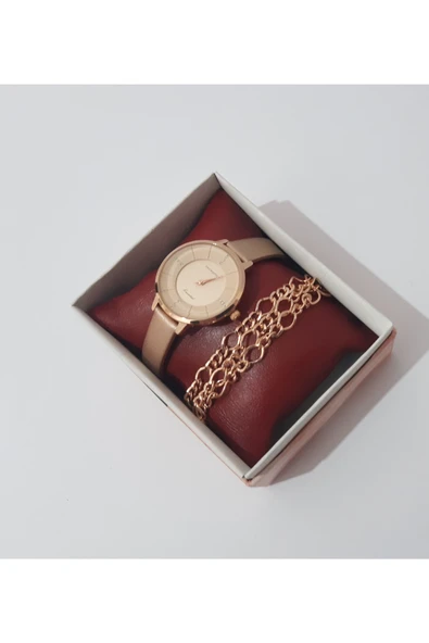 renkli çiçekler Kadın Kol Saati Metal Bileklik Ve Saat - 4