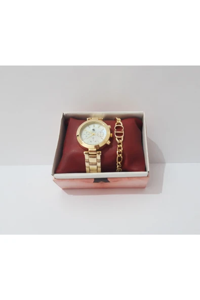 renkli çiçekler Kadın Kol Saati Metal Bileklik Ve Saat - 4