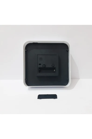 renkli çiçekler Masa Saat 15x15x4 CM Desenli Kare Masa Saati - Resim 6