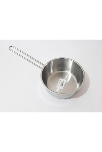 renkli çiçekler 16CM Tabanlı Derin Paslanmaz Çelik Tava Süt Çorba Yemek Isıtma ve Pişirme Tavası ÇelikSaplı Sos Tava - 3