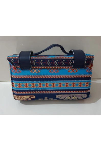 renkli çiçekler Kadın Çanta Askılı Cüzdanlı Kadın Çantası - Resim 2