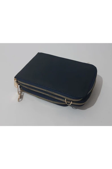 renkli çiçekler Kadın Cüzdan 3 Bölmeli Telefon Çanta Cüzdan Kadın Cüzdanı 20x12x5 Cm - Resim 6