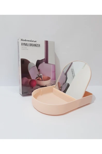 renkli çiçekler 3 Bölmeli Aynalı Organizer ürün görseli 1