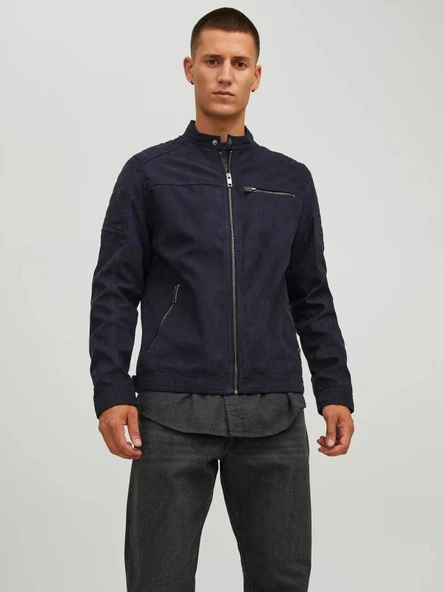 Jack&jones 12147218 Erkek Mont - Siyah Nubuk - Resim 3