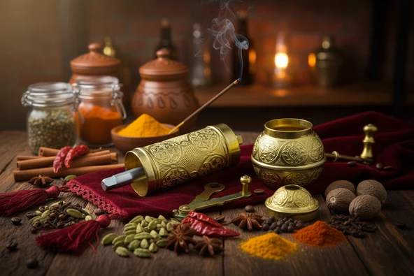 LUDIA Zamak Metal Altın Renk 3 lü Set Karabiber,Kahve,Çörek Otu El Değirmeni Öğütücü Grinder - 6