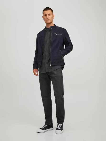 Jack&jones 12147218 Erkek Mont - Siyah Nubuk ürün görseli 1