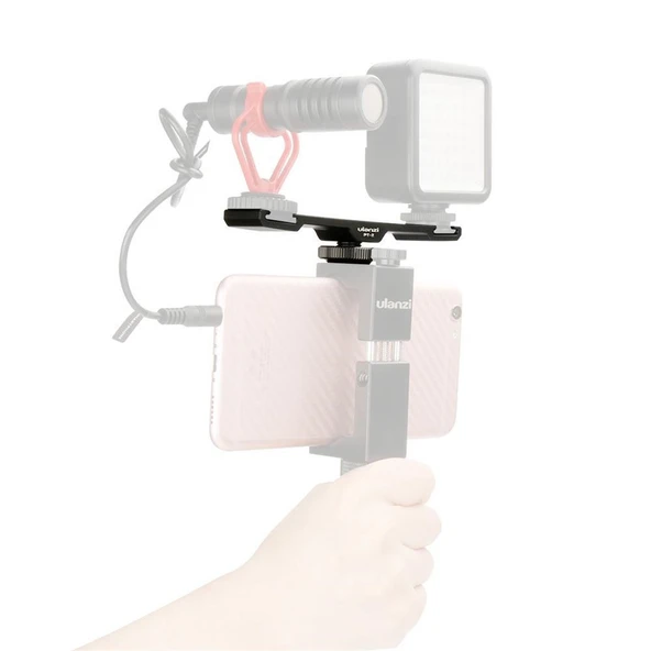 Ulanzi PT-2 İkili Hot Shoe Bağlantı Çoğaltıcı - Resim 4