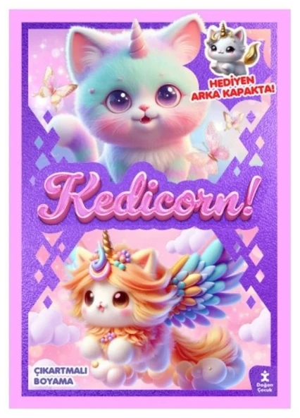 KEDİCORN PARTİ ZAMANI ÇIKARTMALI BOYAMA ürün görseli