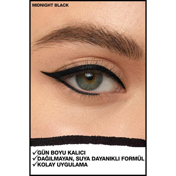 Maybelline Maskara Siyah Colossal Big Shot + Lasting Drama Çevirmeli Jel Uzun Süre Kalıcı Siyah Kalem - Resim 4