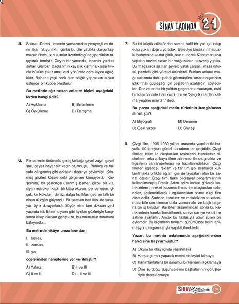 8. Sınıf LGS Paragraf Soru Bankası Sınav Kalitesinde - Sınav Yayınları - Resim 3