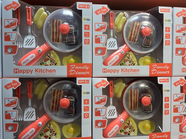 Pilli Işıklı Müzikli Kızartma Tavası Oyun Seti - Resim 2