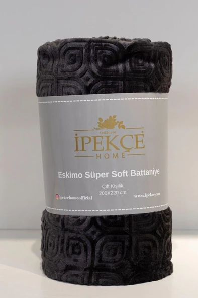 Eskimo Süper Soft Tek Kişilik 150x200 cm Battaniye Antrasit ürün görseli