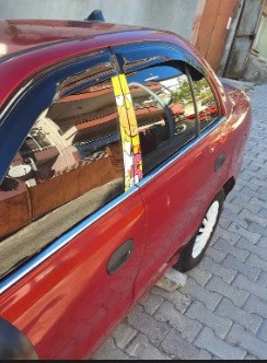 Hyundai Accent Yumurta Kasa 1995-2000 Krom Cam Çıtası 4 Parça Paslanmaz Çelik - Resim 3