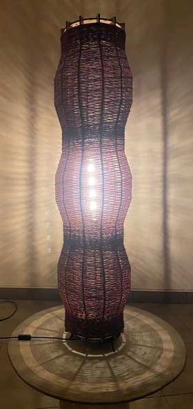 Doğal El Yapımı Lambader Bohem,Ahşap,Modern,Rustik - Resim 4