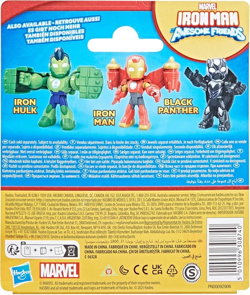 Marvel And His Awesome Friends Figürleri G1254 G1468 Iron Hulk - Resim 4