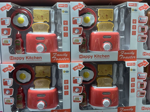 Pilli Ekmek Kızartma Makinası Oyun Seti - Resim 2