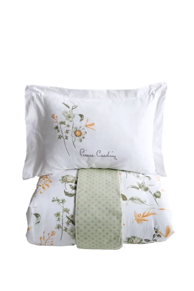 PİERRE CARDİN Pamuk Nevresim Takımı Çift Kişilik Flora - Resim 3