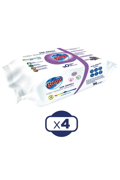 Yüzey Temizleme Havlusu 96 lı Lavanta x 4 Adet ürün görseli 1