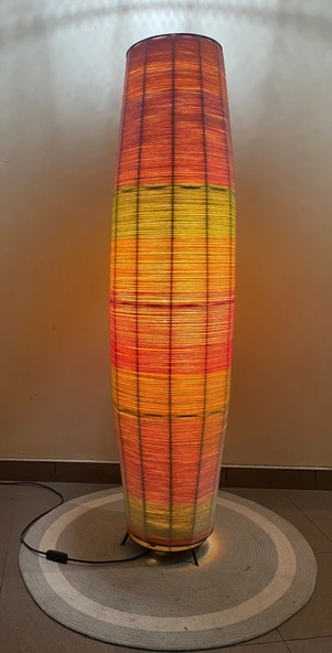 Doğal El Yapımı Lambader Bohem,Ahşap,Modern,Rustik 135*32 - Resim 6