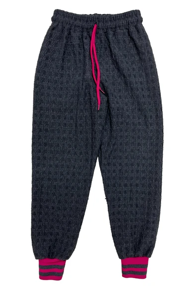 Kız Çocuk Papatya Nakışlı Ribana Detaylı 3 İplik Alt- Üst Takım 12322 - Resim 11