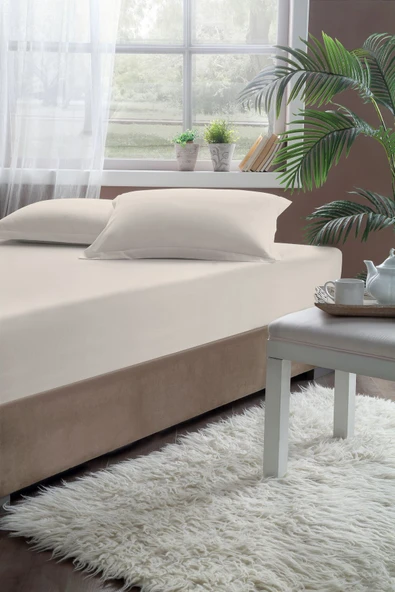 Pierre Cardin Pamuk Lastikli Çarşaf 120x200 BEJ - 2