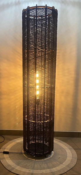 Doğal El Yapımı Lambader Bohem,Ahşap,Modern,Rustik - Resim 4