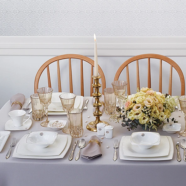 Karaca Fine Pearl Hailey Yemek Takımı Yedek Parça Gold 153.03.07.9742 - 5