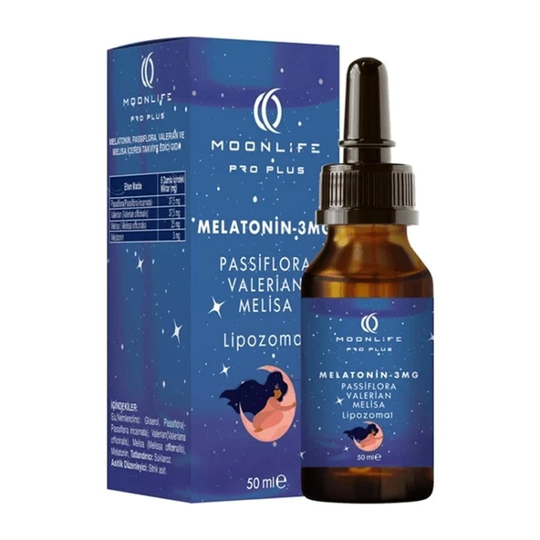 MOONLİFE YETİŞKİN MELATONİN DAMLA PASSİFLORA VALERİAN MELİSSA 50 ML ürün görseli 1