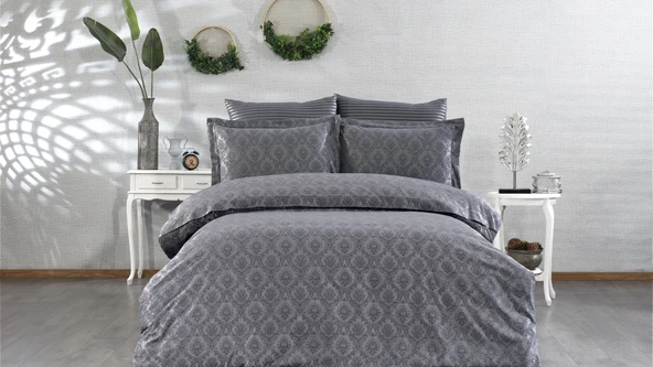 FİNEZZA JULİETTA BAMBU NEVRESİM TAKIMI GRİ