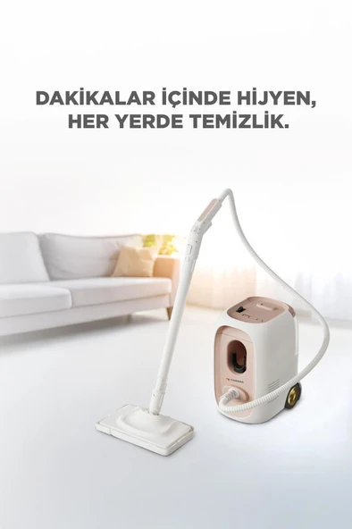 Torima TSC-02 Çok Fonksiyonlu  2000W Buharlı Temizleyici - Buharlı Temizlik Makinesi ürün görseli