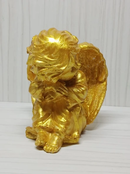Evlilik Yıl Dönümü Hediyesi Kız Arkadaşa Doğum Günü Hediyesi Melek Figürü -  Polyester - 2