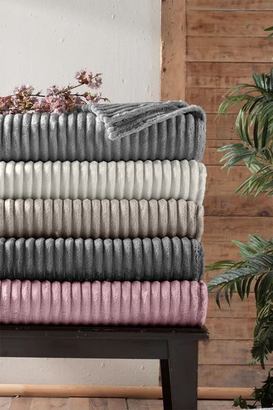 Pierre Cardin Super Soft Battaniye Tek Kişilik Line Şampanya - 2