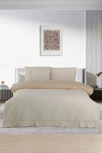 Pierre Cardin Pamuk Nevresim Takımı Biyeli Çift Kişilik