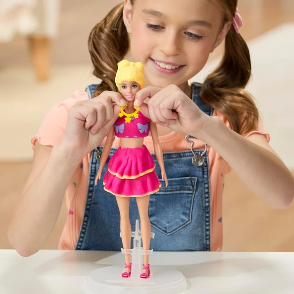 Play Doh Barbie Fırfırlar ve Fiyonklar Oyun Hamuru Seti - Resim 3