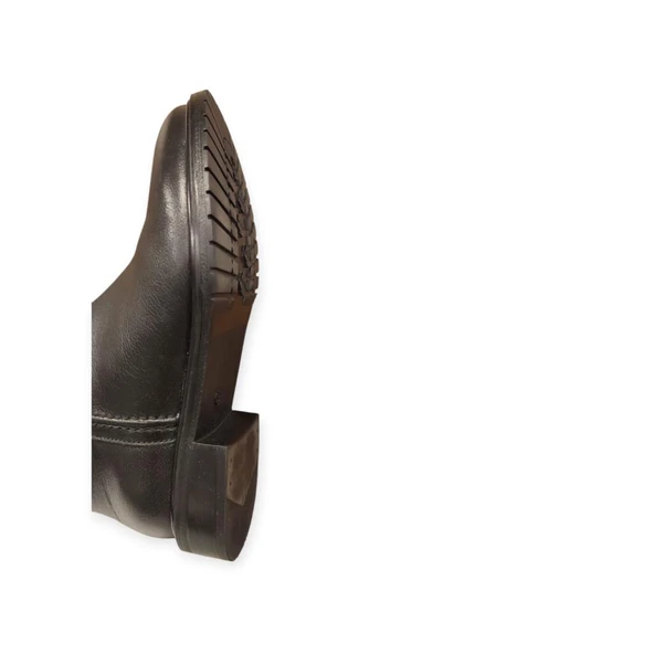 VENÜS 20717K DÜZ TOPUK KLASİK DERİ KADIN ÇİZME - Resim 7