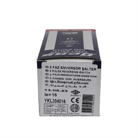 Opaş 3x16A 1-0-1 Kilitli Enversör Pako Şalter - YKL304016 - Resim 4
