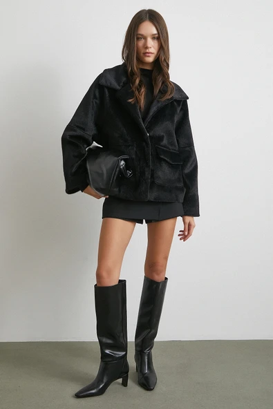 Reglan Tay Flok Mont Siyah - Resim 2