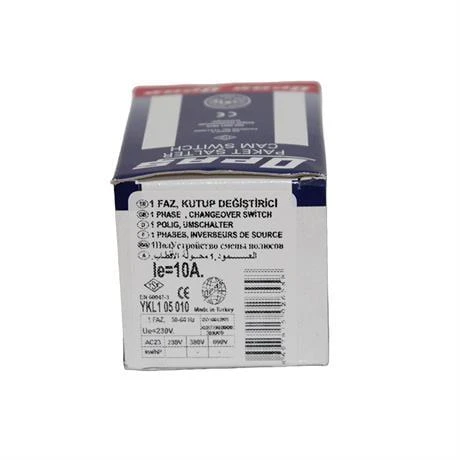 Opaş 1x10A 1-0-2 Kilitli Kutup Değiştirici Pako Şalter - YKL105010 - Resim 4